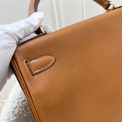 Hermes Vintage Kelly 28 in Courcheval (Epsom) Leather and GHW