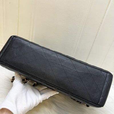 Chanel Classic Maxi Single Flap in Black Caviar and GHW