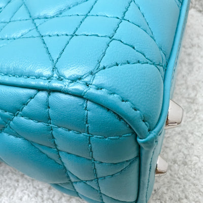 Dior Mini Lady Dior in Turquoise Lambskin and SHW