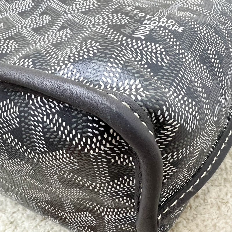Goyard Mini Anjou in Grey Goyardine Canvas and Leather