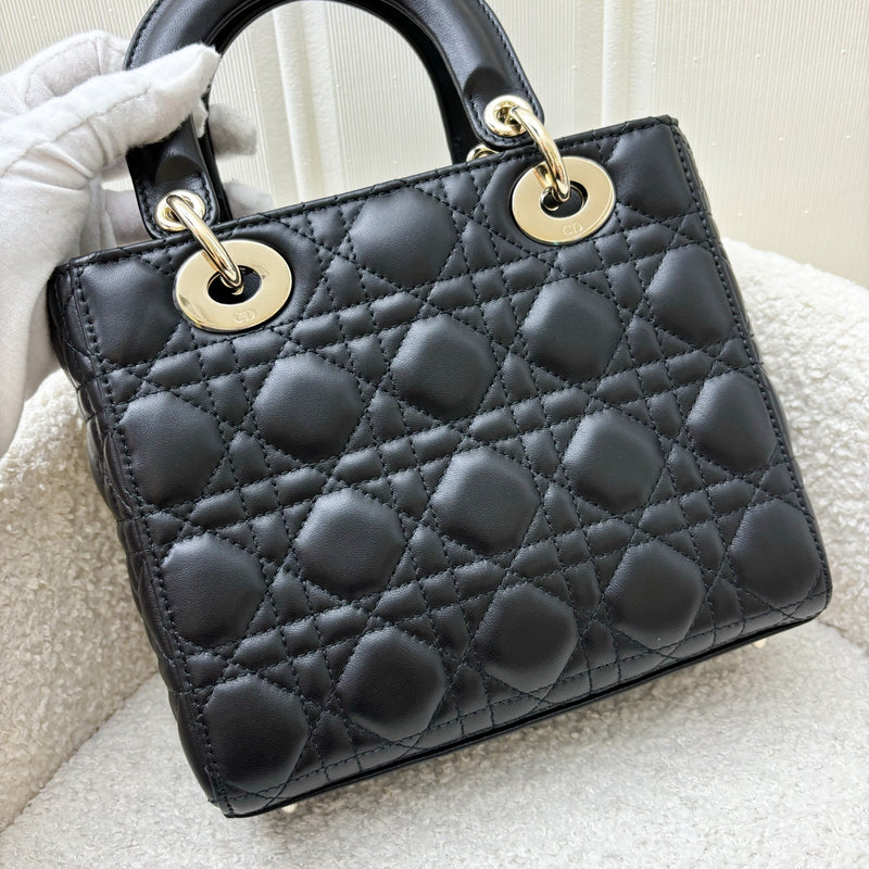 Dior Small Lady Dior ABCDior in Black Lambskin LGHW