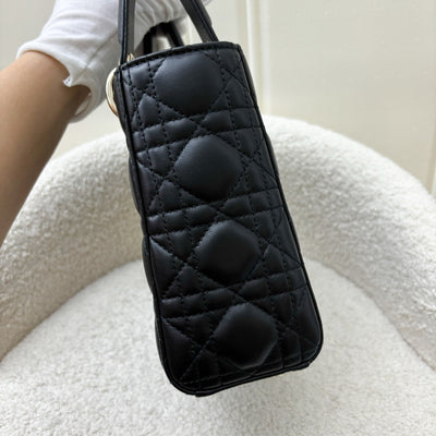 Dior Small Lady Dior ABCDior in Black Lambskin LGHW