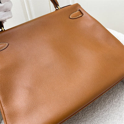 Hermes Vintage Kelly 28 in Courcheval (Epsom) Leather and GHW