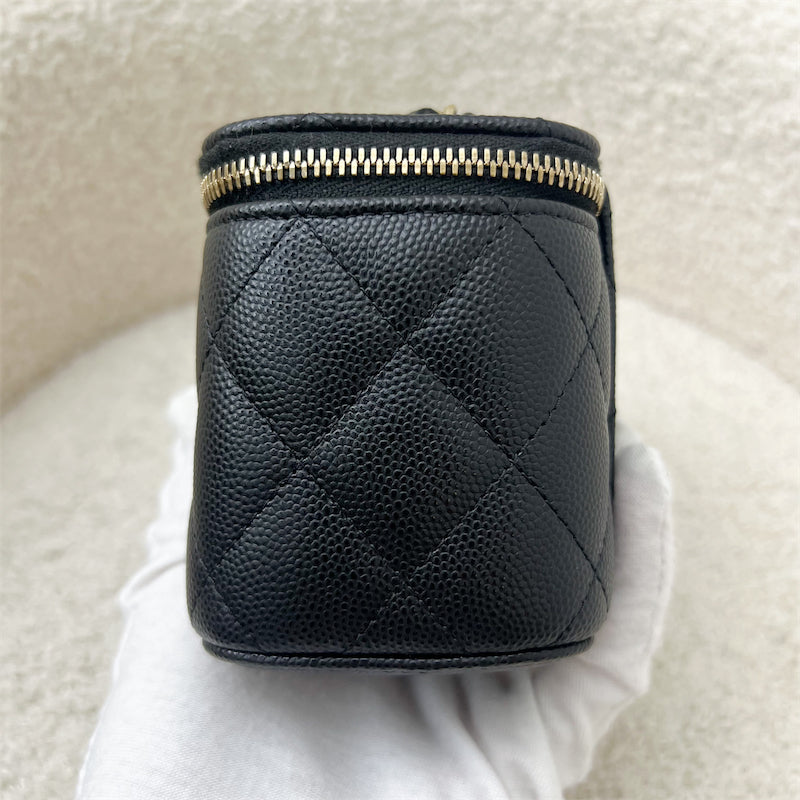 Chanel Mini Cube Vanity in Black Caviar and GHW