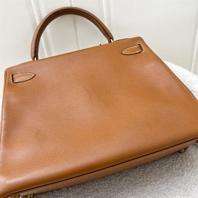 Hermes Vintage Kelly 28 in Courcheval (Epsom) Leather and GHW