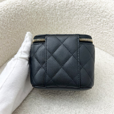 Chanel Mini Cube Vanity in Black Caviar and GHW