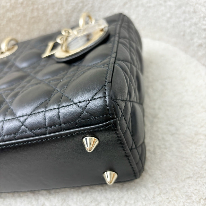 Dior Small Lady Dior ABCDior in Black Lambskin LGHW