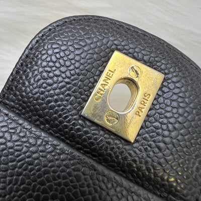 Chanel Classic Maxi Single Flap in Black Caviar and GHW