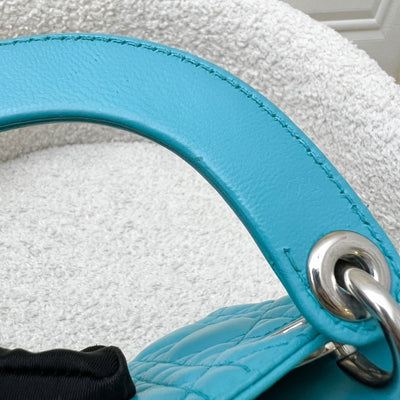 Dior Mini Lady Dior in Turquoise Lambskin and SHW