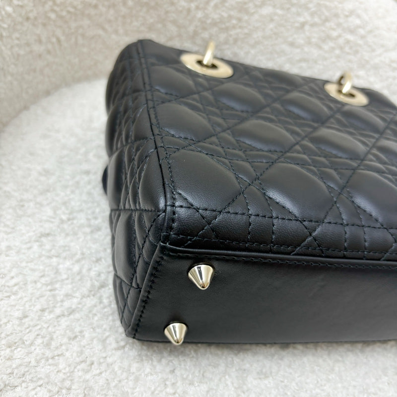 Dior Small Lady Dior ABCDior in Black Lambskin LGHW