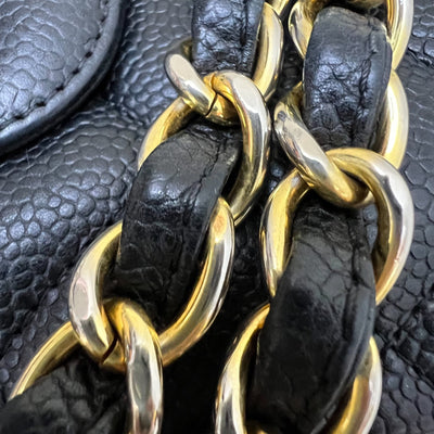 Chanel Classic Maxi Single Flap in Black Caviar and GHW