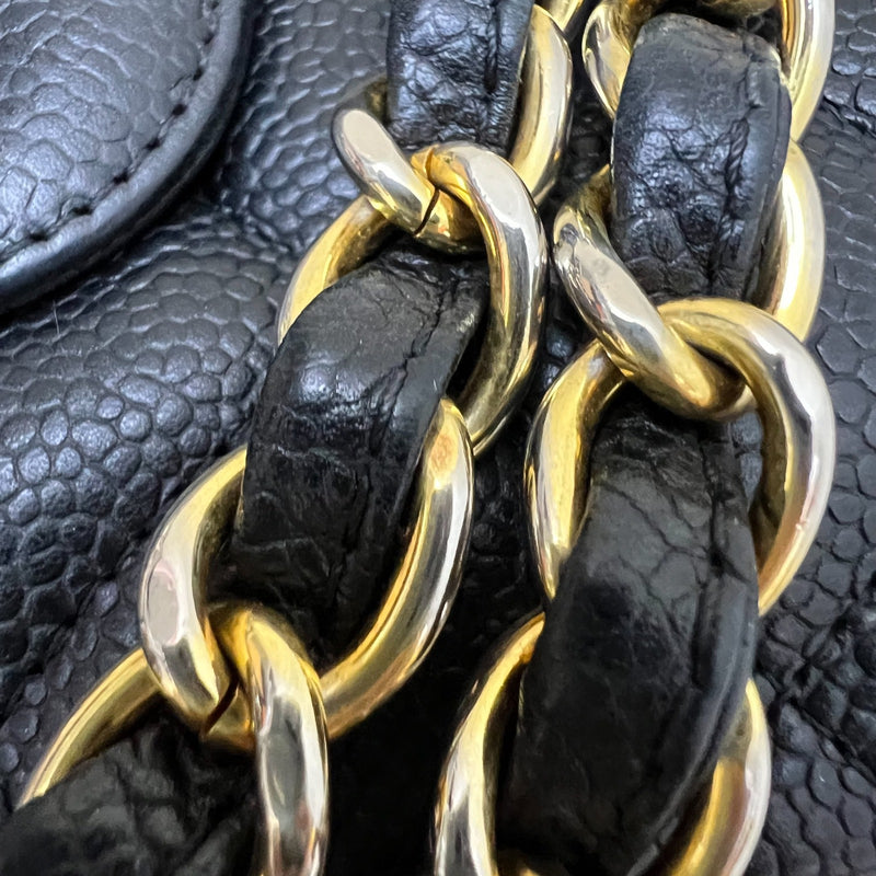 Chanel Classic Maxi Single Flap in Black Caviar and GHW