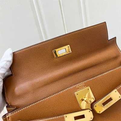 Hermes Vintage Kelly 28 in Courcheval (Epsom) Leather and GHW