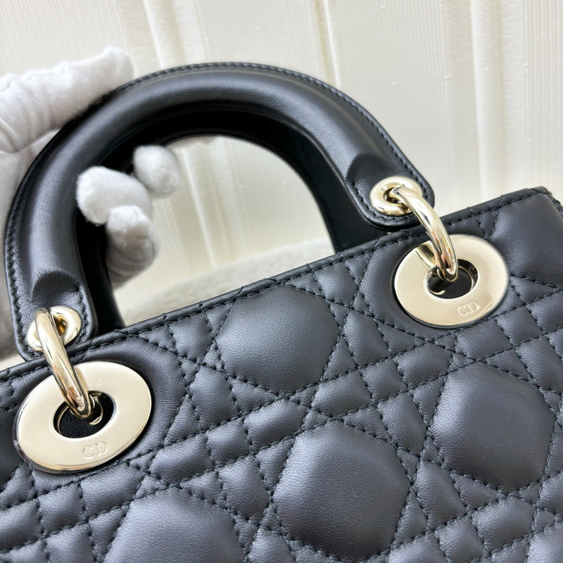 Dior Small Lady Dior ABCDior in Black Lambskin LGHW