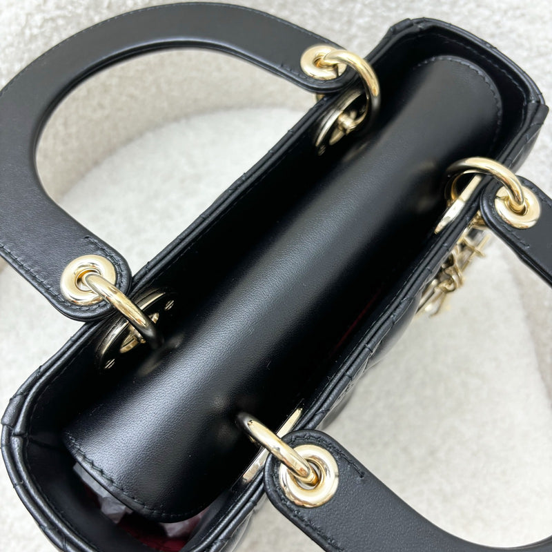 Dior Small Lady Dior ABCDior in Black Lambskin LGHW