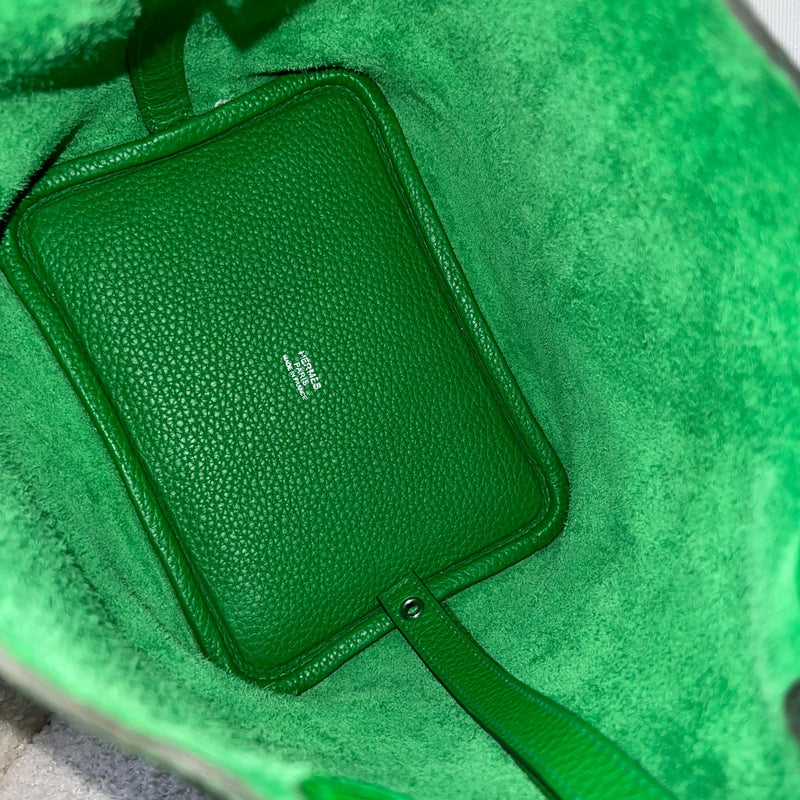 Hermes Picotin 18 in Bamboo Clemence Leather and PHW