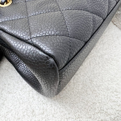 Chanel 24K Small Bowling Bag in Black Caviar (Grained Lambskin) and AGHW