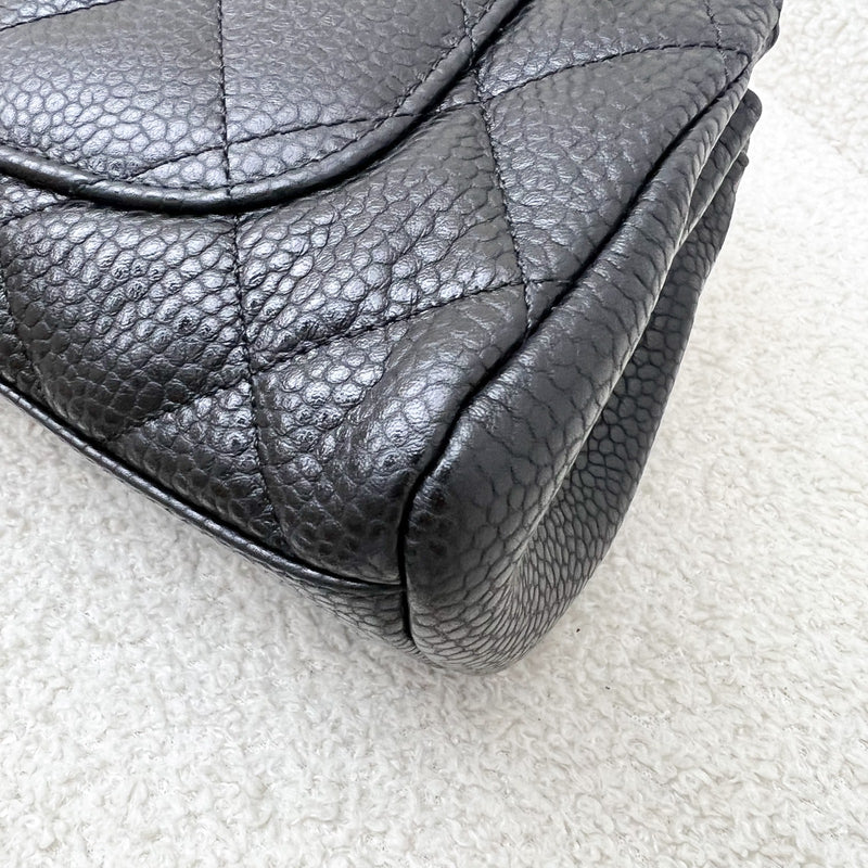 Chanel 24K Small Bowling Bag in Black Caviar (Grained Lambskin) and AGHW