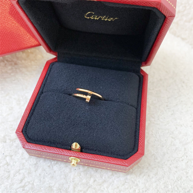 Cartier Juste Un Clou JUC Small Model Ring in 18K Rose Gold Sz 51