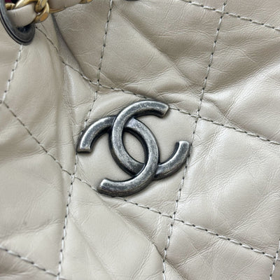 Chanel Gabrielle Small Backpack in Beige Distressed Calfskin and 3-Tone HW