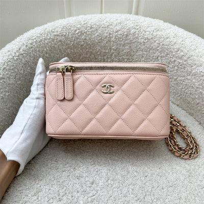 Chanel Classic Small Vanity in 24C Light Pink Caviar and LGHW