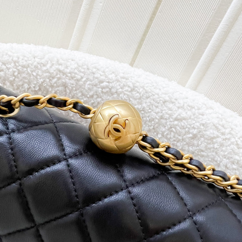 Chanel Pearl Crush Mini Rectangle Flap in Black Lambskin and AGHW