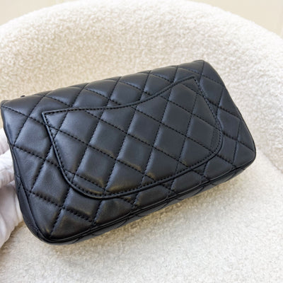 Chanel Pearl Crush Mini Rectangle Flap in Black Lambskin and AGHW