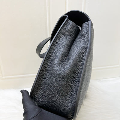 Hermes Halzan 31 in Noir Black Taurillon Clemence Leather and GHW