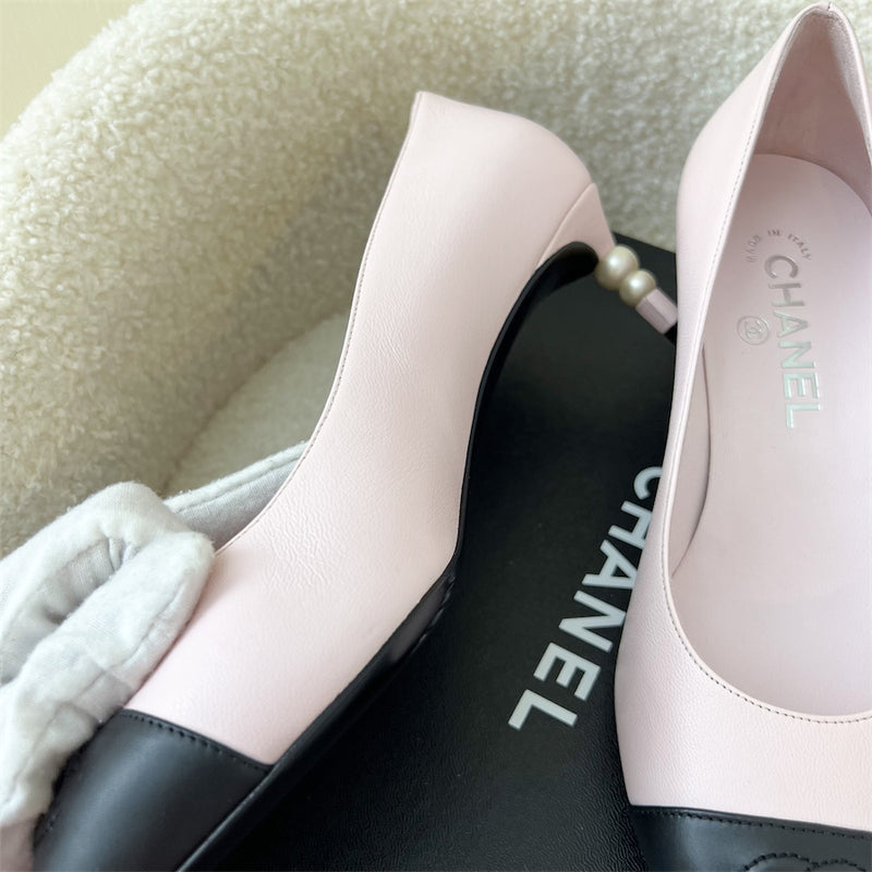 Chanel Heels in Pink Lambskin Size 38