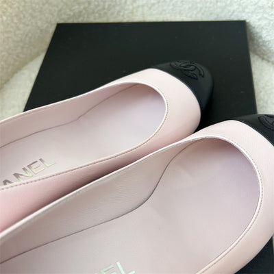 Chanel Heels in Pink Lambskin Size 38