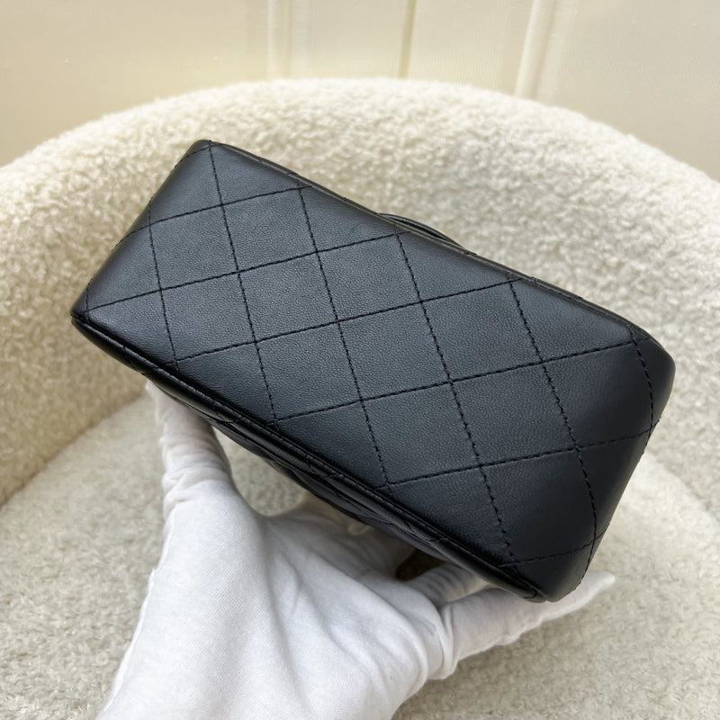 Chanel Classic Square Mini Flap in Black Lambskin and LGHW (Model: A35200)