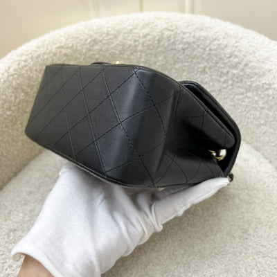 Chanel Classic Square Mini Flap in Black Lambskin and LGHW (Model: A35200)