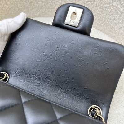 Chanel Classic Square Mini Flap in Black Lambskin and LGHW (Model: A35200)