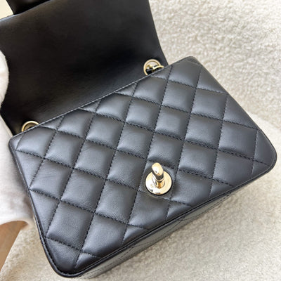 Chanel Classic Square Mini Flap in Black Lambskin and LGHW (Model: A35200)