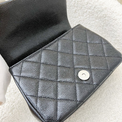 Chanel Incognito So Black Square Mini Flap in Black Caviar and BHW