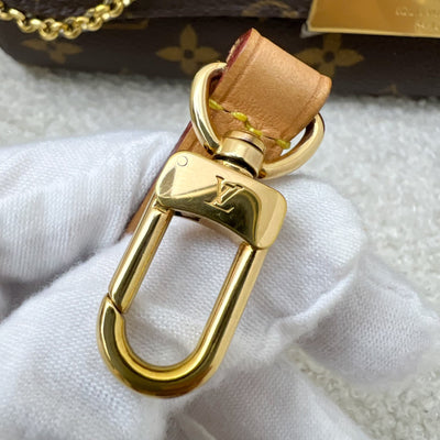 LV Favorite Pochette MM in Monogram Canvas and GHW (Model: M40718)