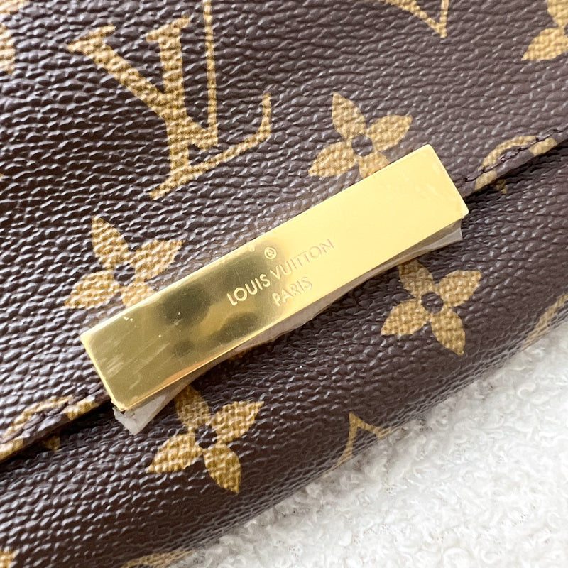 LV Favorite Pochette MM in Monogram Canvas and GHW (Model: M40718)