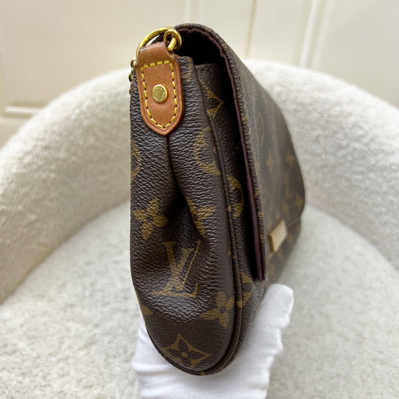 LV Favorite Pochette MM in Monogram Canvas and GHW (Model: M40718)