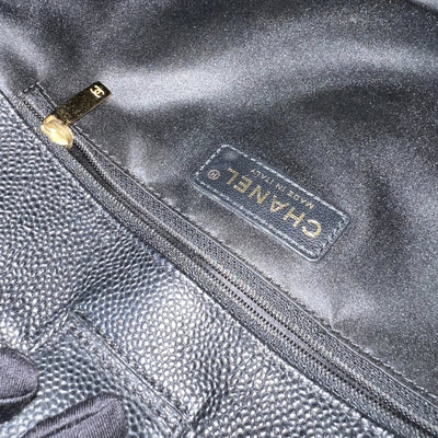 [Like New - With Receipt] Chanel Petite Shopping Tote PST in Black Caviar and GHW (Model: A50994)