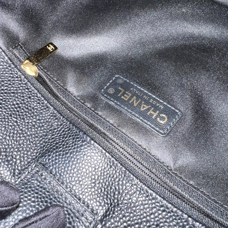 [Like New - With Receipt] Chanel Petite Shopping Tote PST in Black Caviar and GHW (Model: A50994)