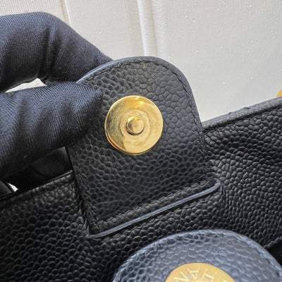 [Like New - With Receipt] Chanel Petite Shopping Tote PST in Black Caviar and GHW (Model: A50994)