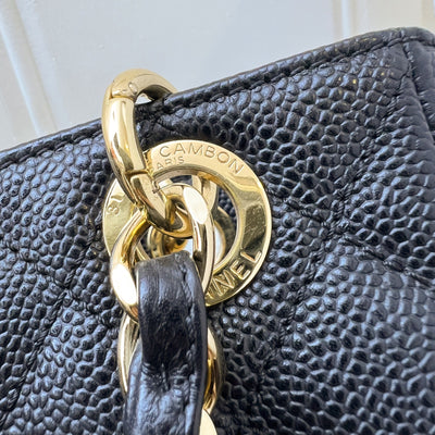 [Like New - With Receipt] Chanel Petite Shopping Tote PST in Black Caviar and GHW (Model: A50994)