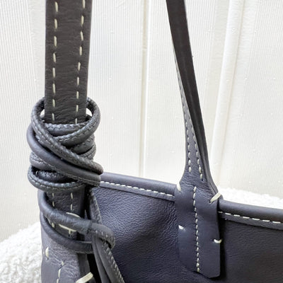 [Brand New - June 2025] Goyard Mini Anjou in Grey Goyardine Canvas and Leather (Including Universal Bag Clip)