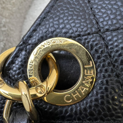[Like New - With Receipt] Chanel Petite Shopping Tote PST in Black Caviar and GHW (Model: A50994)