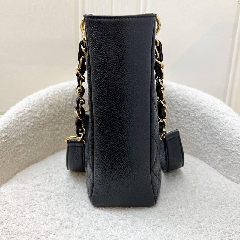 [Like New - With Receipt] Chanel Petite Shopping Tote PST in Black Caviar and GHW (Model: A50994)
