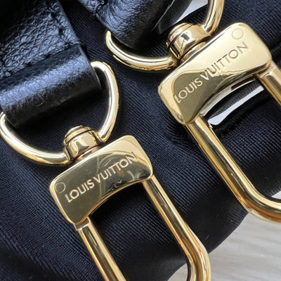 LV Onthego PM Tote in Bicolor Black and Beige Giant Monogram Empreinte Leather and GHW (Model: M45659)