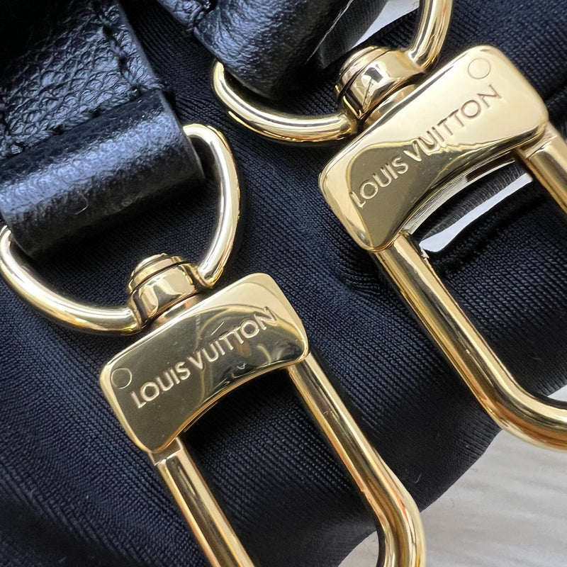 LV Onthego PM Tote in Bicolor Black and Beige Giant Monogram Empreinte Leather and GHW (Model: M45659)