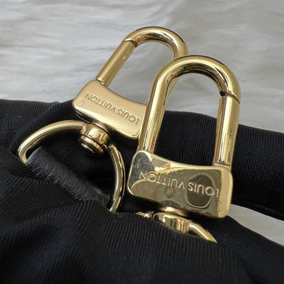 LV Onthego PM Tote in Bicolor Black and Beige Giant Monogram Empreinte Leather and GHW (Model: M45659)