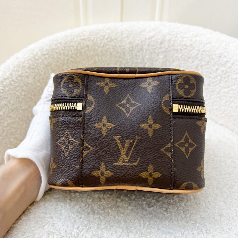 LV Nano Nice in Monogram Canvas and GHW
