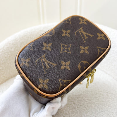 LV Nano Nice in Monogram Canvas and GHW